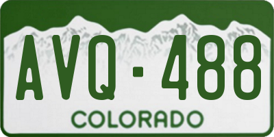 CO license plate AVQ488