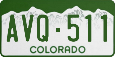 CO license plate AVQ511
