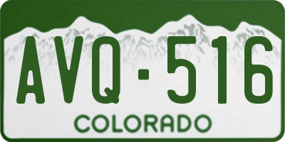 CO license plate AVQ516