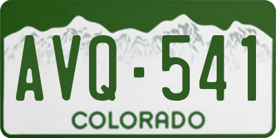 CO license plate AVQ541