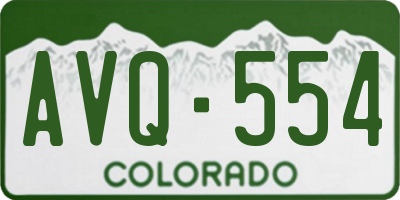 CO license plate AVQ554
