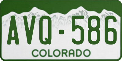 CO license plate AVQ586