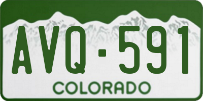 CO license plate AVQ591
