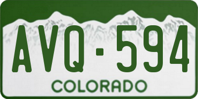 CO license plate AVQ594
