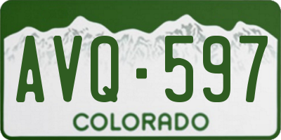 CO license plate AVQ597