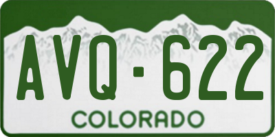 CO license plate AVQ622