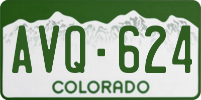 CO license plate AVQ624