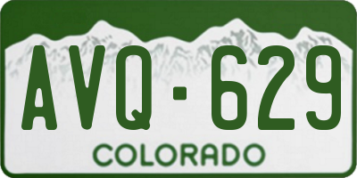 CO license plate AVQ629