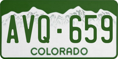CO license plate AVQ659