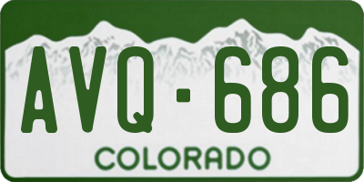 CO license plate AVQ686