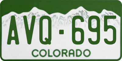 CO license plate AVQ695