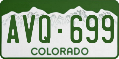 CO license plate AVQ699