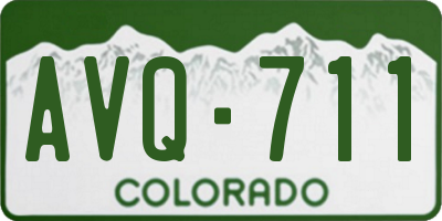CO license plate AVQ711