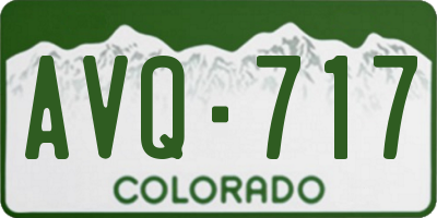 CO license plate AVQ717