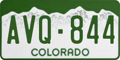CO license plate AVQ844