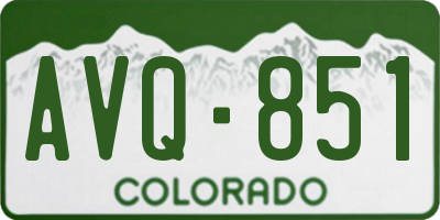 CO license plate AVQ851