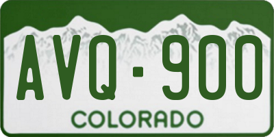 CO license plate AVQ900