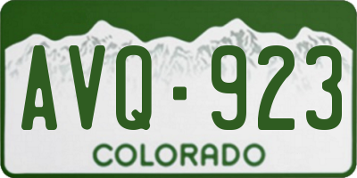 CO license plate AVQ923