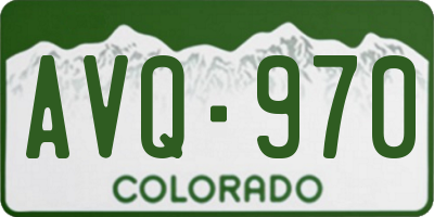 CO license plate AVQ970