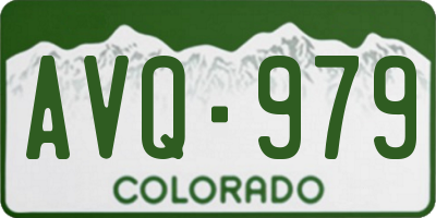 CO license plate AVQ979