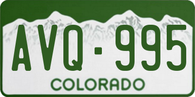 CO license plate AVQ995