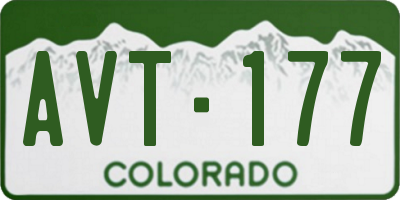 CO license plate AVT177