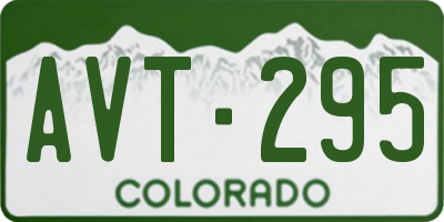 CO license plate AVT295