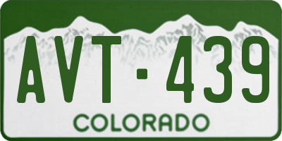 CO license plate AVT439