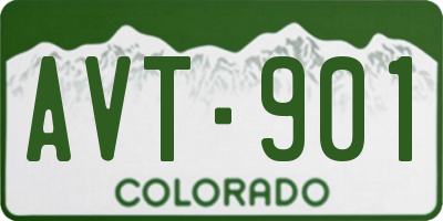 CO license plate AVT901