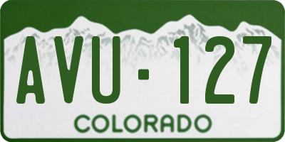 CO license plate AVU127