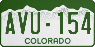CO license plate AVU154