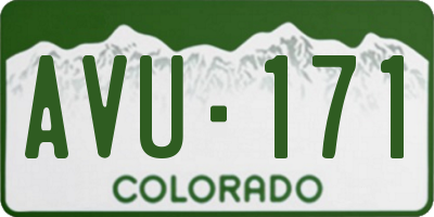 CO license plate AVU171