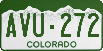 CO license plate AVU272