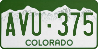 CO license plate AVU375