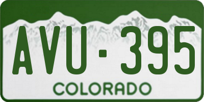 CO license plate AVU395