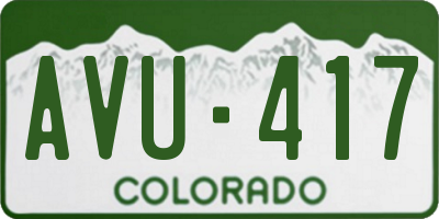 CO license plate AVU417