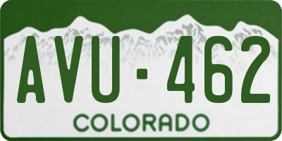 CO license plate AVU462