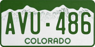 CO license plate AVU486