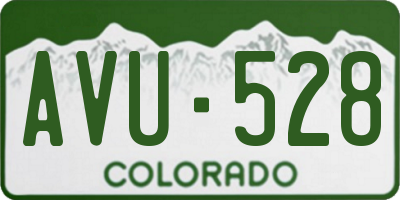 CO license plate AVU528