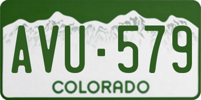 CO license plate AVU579
