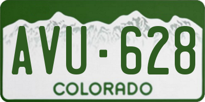 CO license plate AVU628