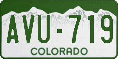 CO license plate AVU719