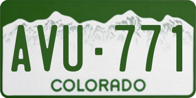 CO license plate AVU771