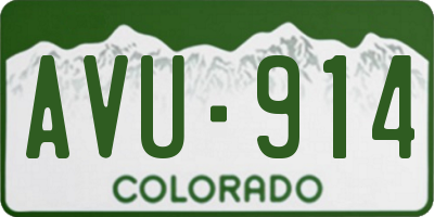 CO license plate AVU914