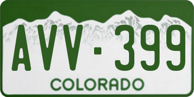 CO license plate AVV399