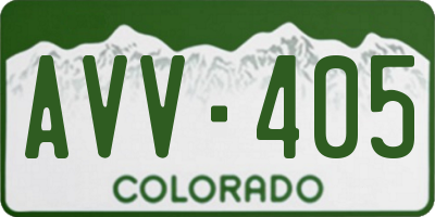 CO license plate AVV405
