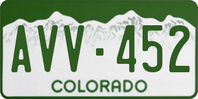 CO license plate AVV452