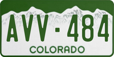 CO license plate AVV484