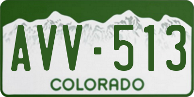 CO license plate AVV513
