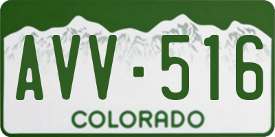 CO license plate AVV516